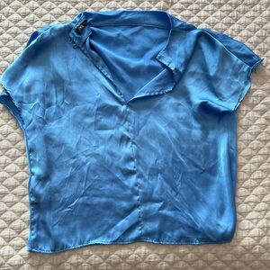 Beautiful blue tee from Zara, barely worn, size medium.